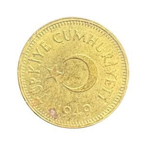 TÜRKİYE CUMHURİYETİ 1949 10 KURUS COIN KM# 888